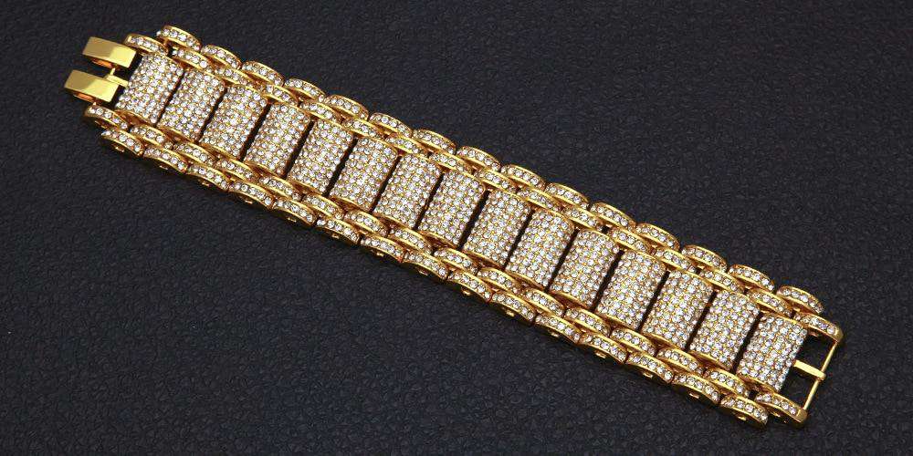Blinged Out Watch Band Bracelet - Image 5