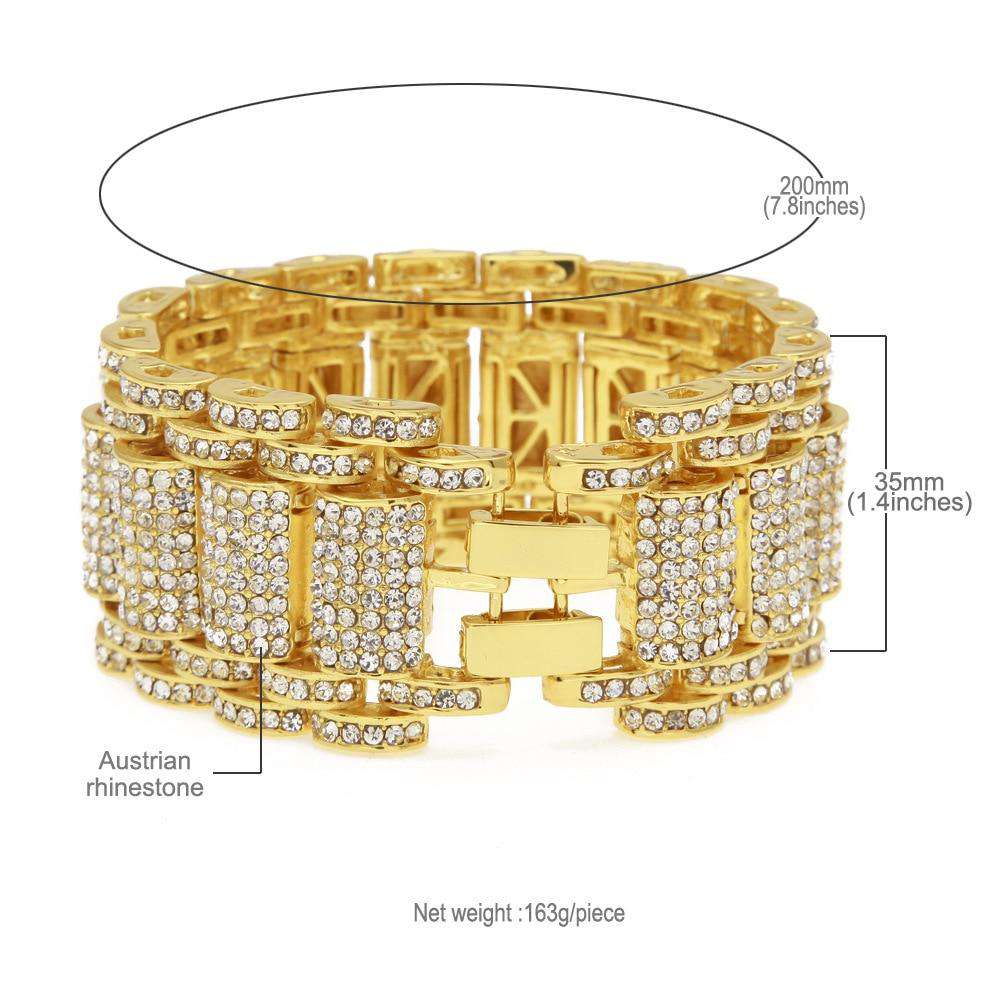 Blinged Out Watch Band Bracelet - Image 6