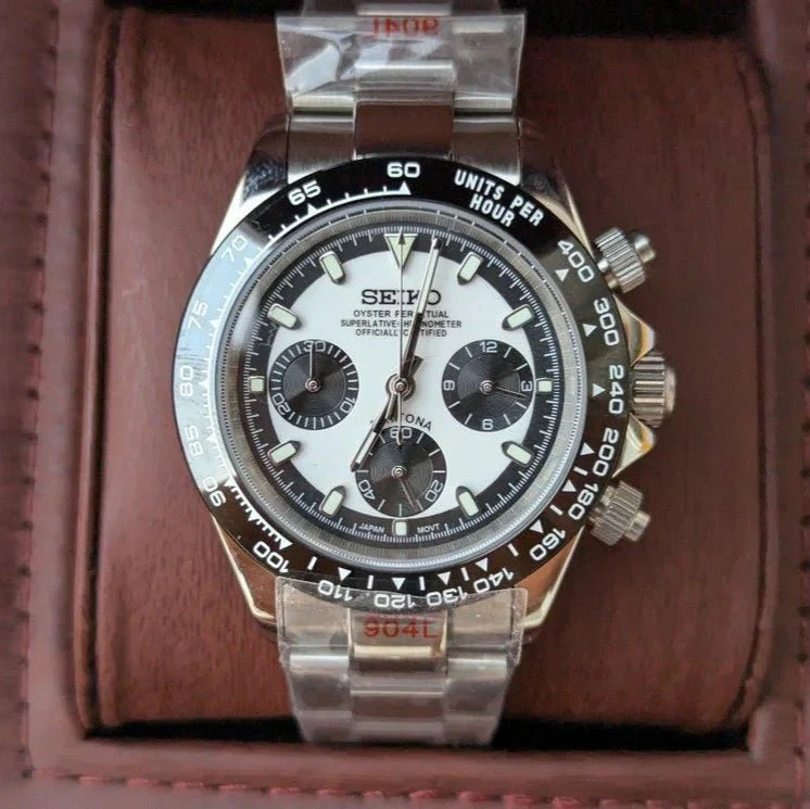 Seiko Mod Daytona | Black White Edition (Reversed Ghost) - Image 3