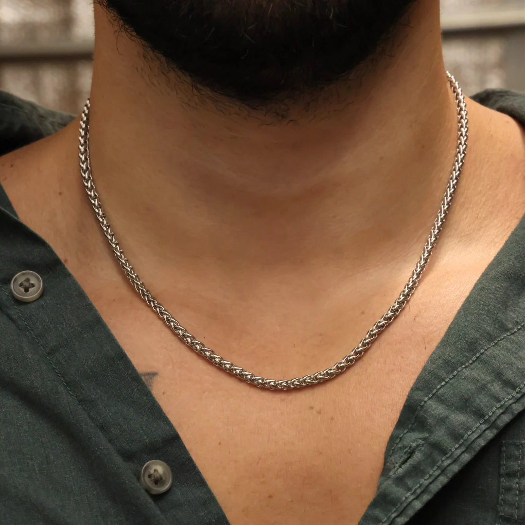 Wheat Chain (Silver) - 4mm - Image 2