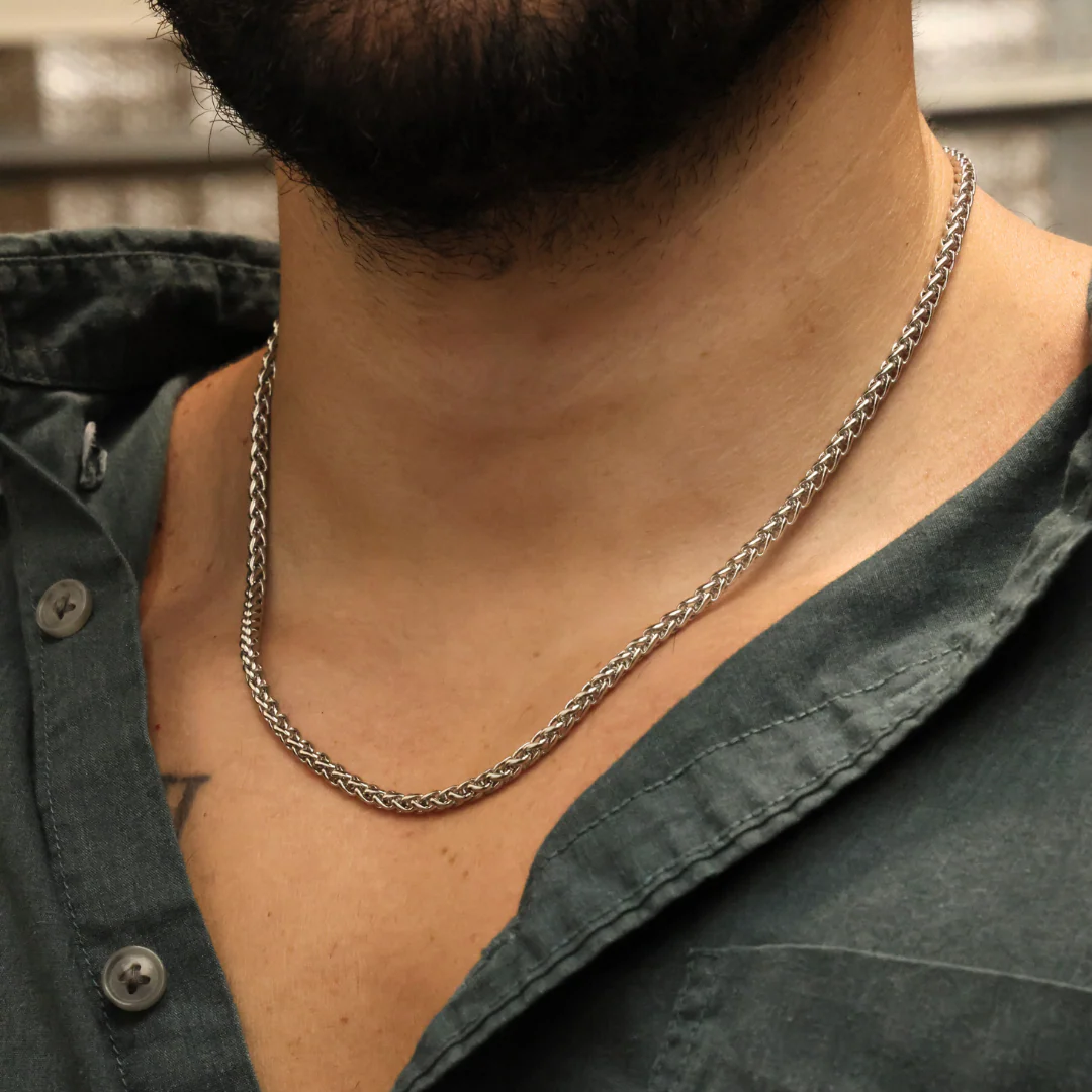 Wheat Chain (Silver) - 4mm - Image 4