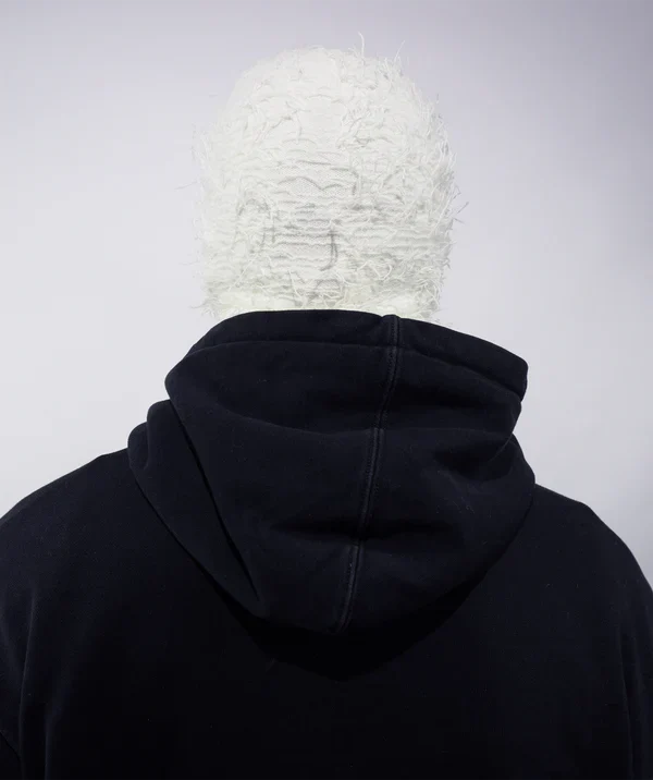 White Distressed Balaclava - Image 2