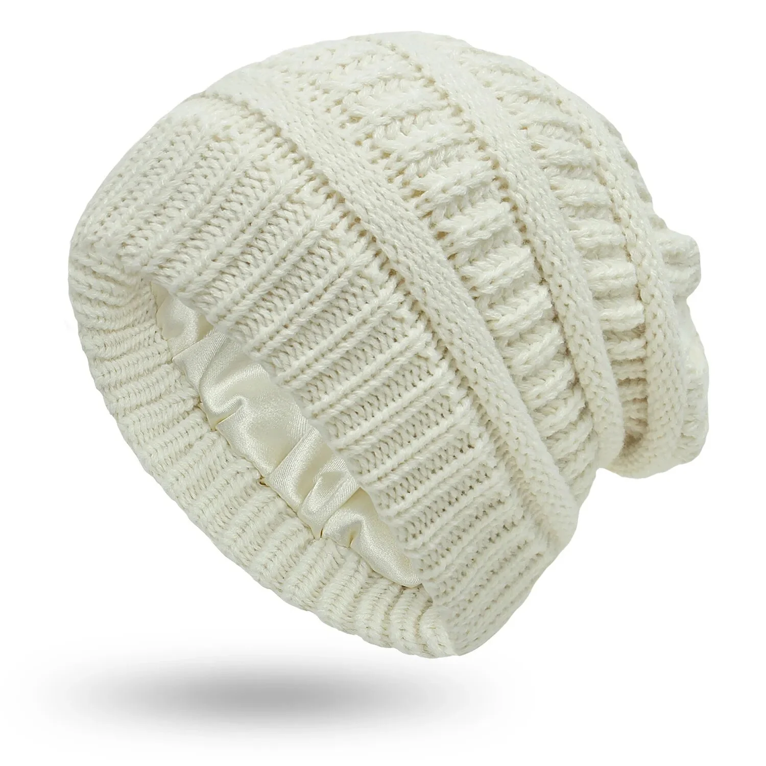 Winter Knit Satin Lined Beanies - Image 13