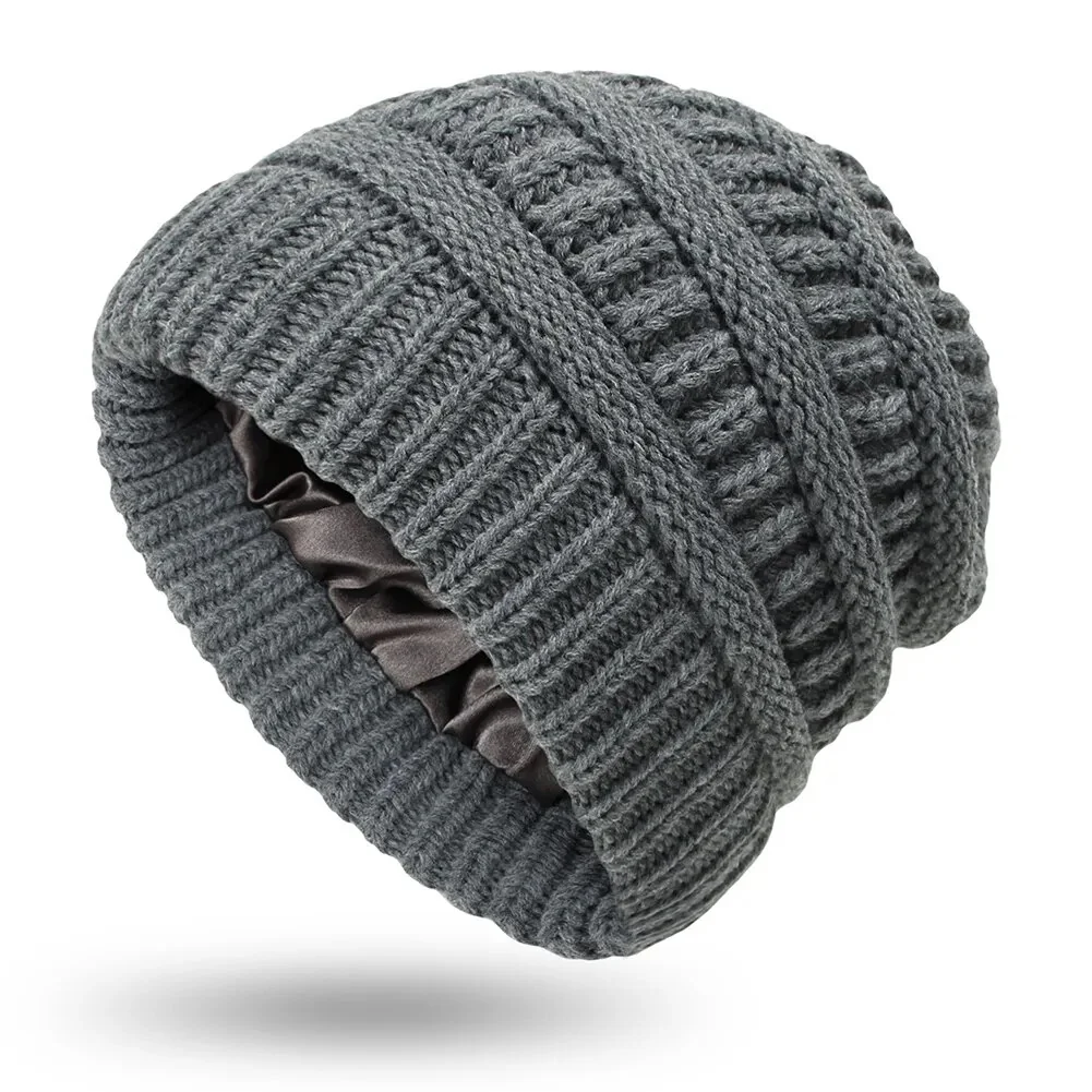 Winter Knit Satin Lined Beanies - Image 24