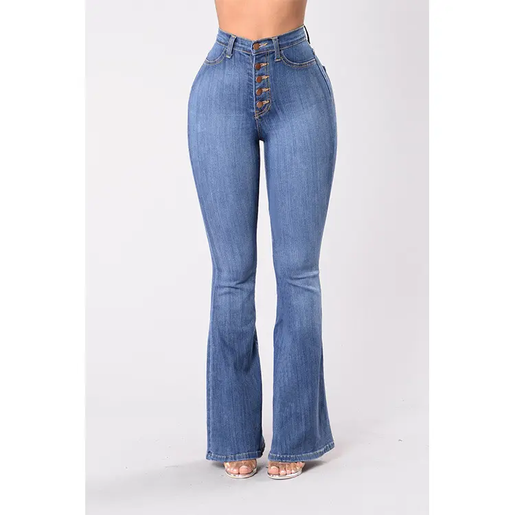 Women's Flare Denim Jeans - Image 4