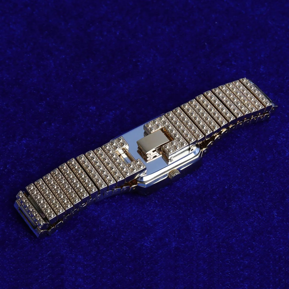 Women's Fully Iced Square Bling Watch - Image 6