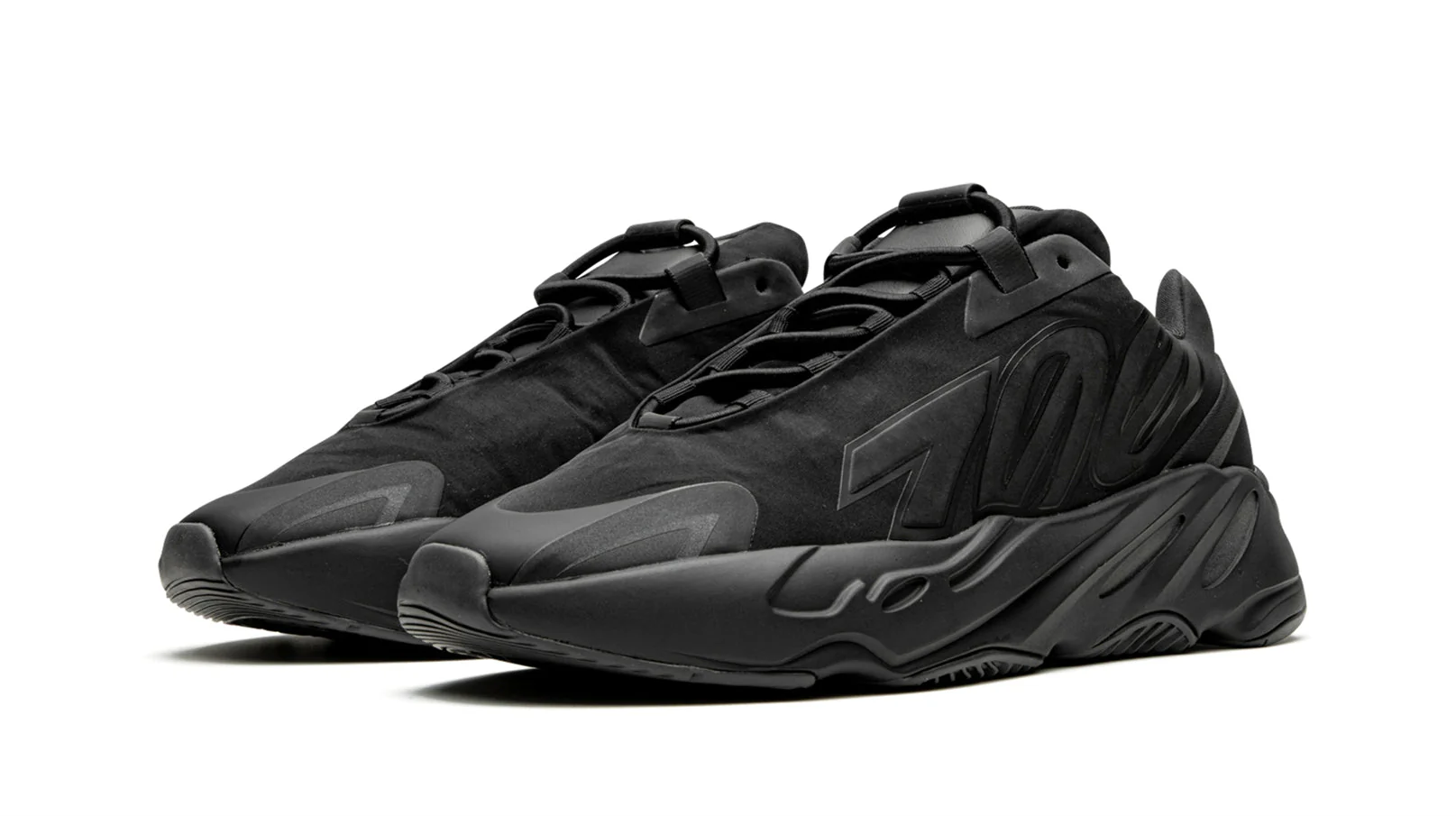 YZY Boost 700 Mnvn Triple Black Sneakers - Image 2