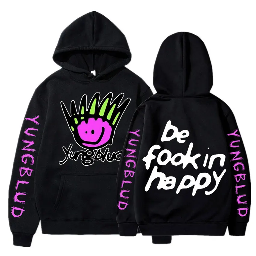 Yungblud Be Fookin Happy Graphic Hoodie