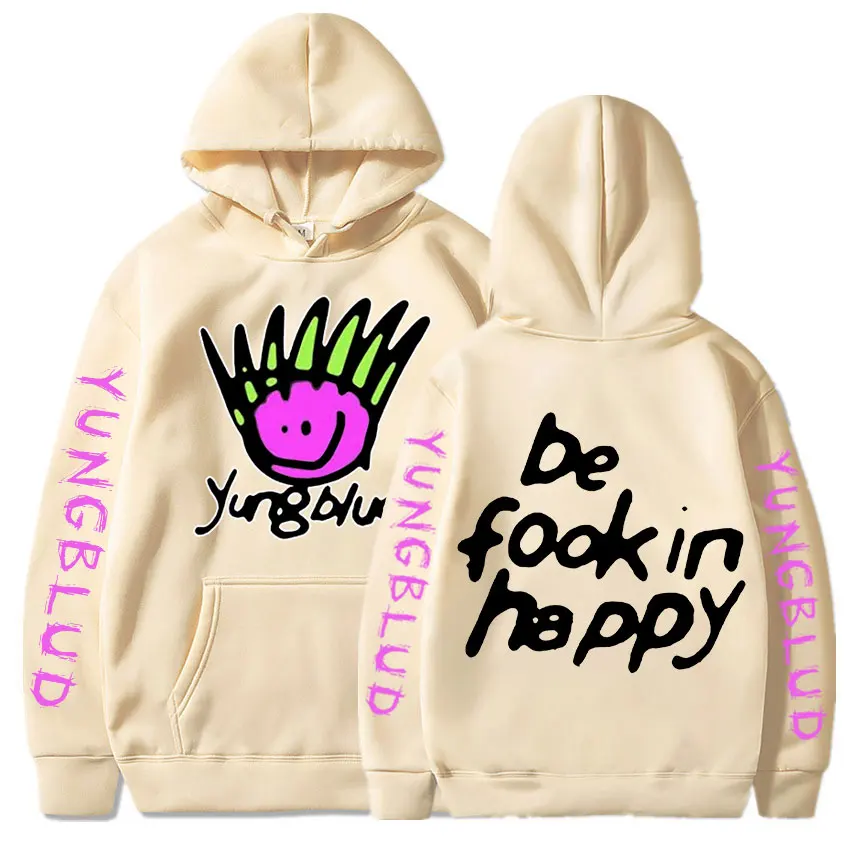 Yungblud Be Fookin Happy Graphic Hoodie - Image 10