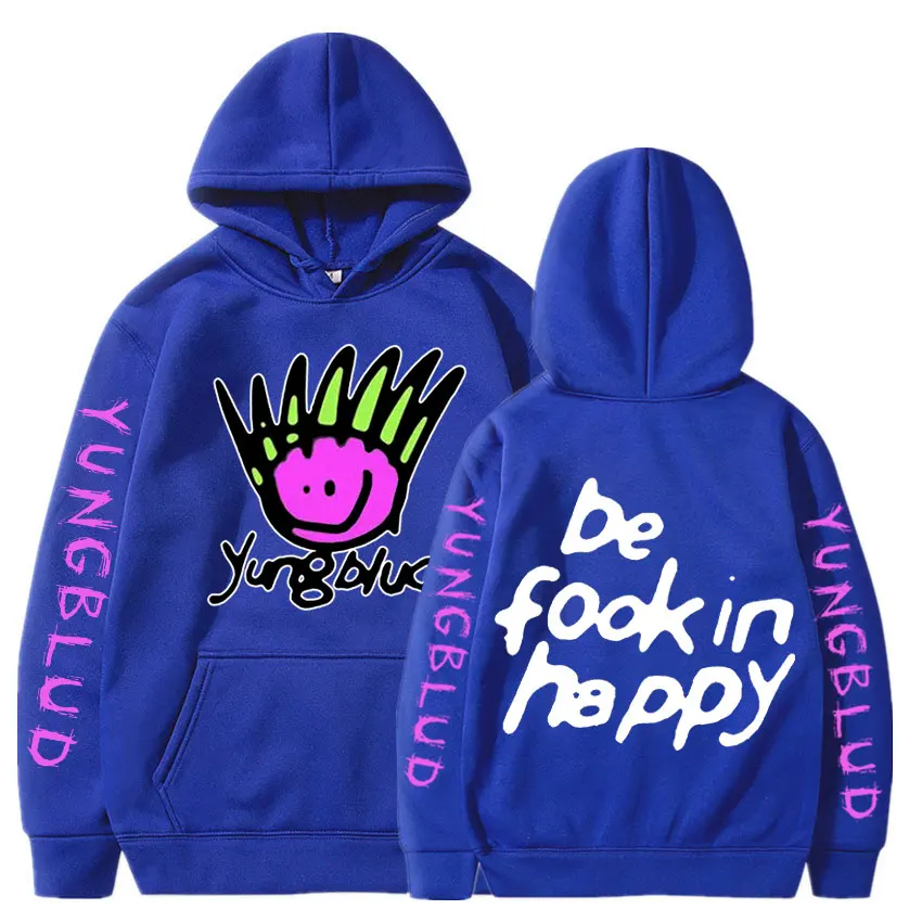 Yungblud Be Fookin Happy Graphic Hoodie - Image 12