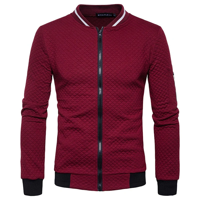 Zip Stand Collar Casual Jacket - Image 4