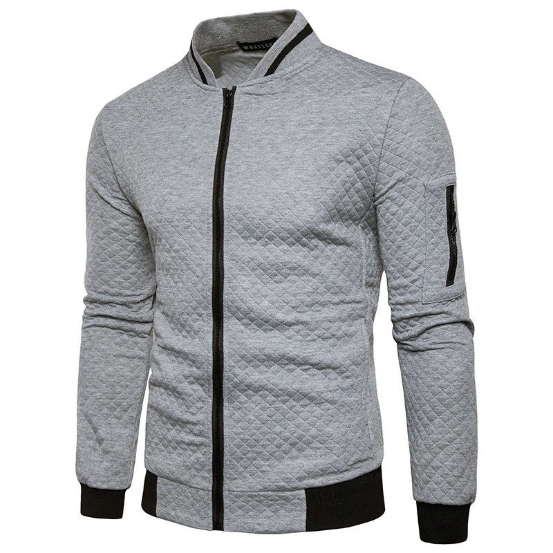 Zip Stand Collar Casual Jacket - Image 9